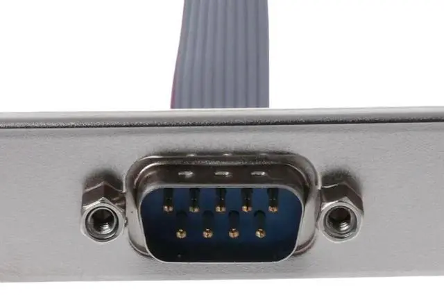 Alt view image 2 of 3 - JAENFONG 1pc For Motherboard 9 Pin Female to RS232 DB9 Pin Com Port Ribbon Serial Cable Connector Bracket with Cable