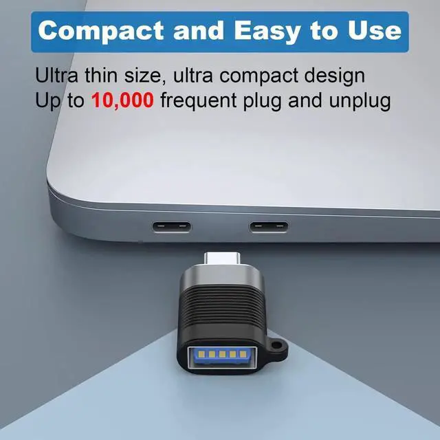 Alt view image 5 of 6 - JAENFONG USB C Adapter (6 Pack), Micro USB Male to USB C Female, USB 3.0 Male to USB C Female, USB Type-C Male to USB 3.0 Female Converter Connector
