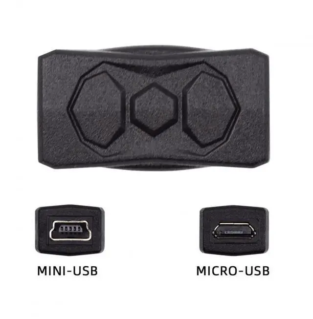 Alt view image 6 of 7 - JAENFONG Adapter 3pcs/lot Micro USB 2.0 to Mini USB 5Pin Male to Female Extension Data Power Adapter