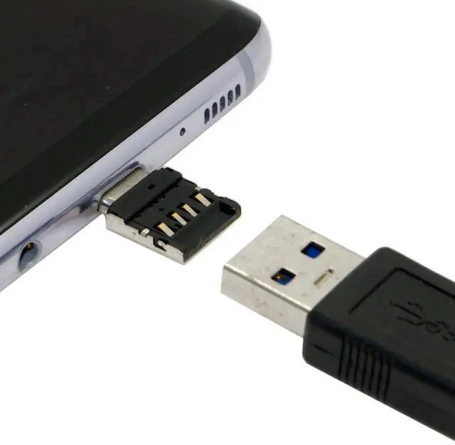 Alt view image 5 of 7 - JAENFONG 5 Pack USB C OTG Adapter USB C Male to USB 2.0 Female Ultra Mini Size Connector Adapter
