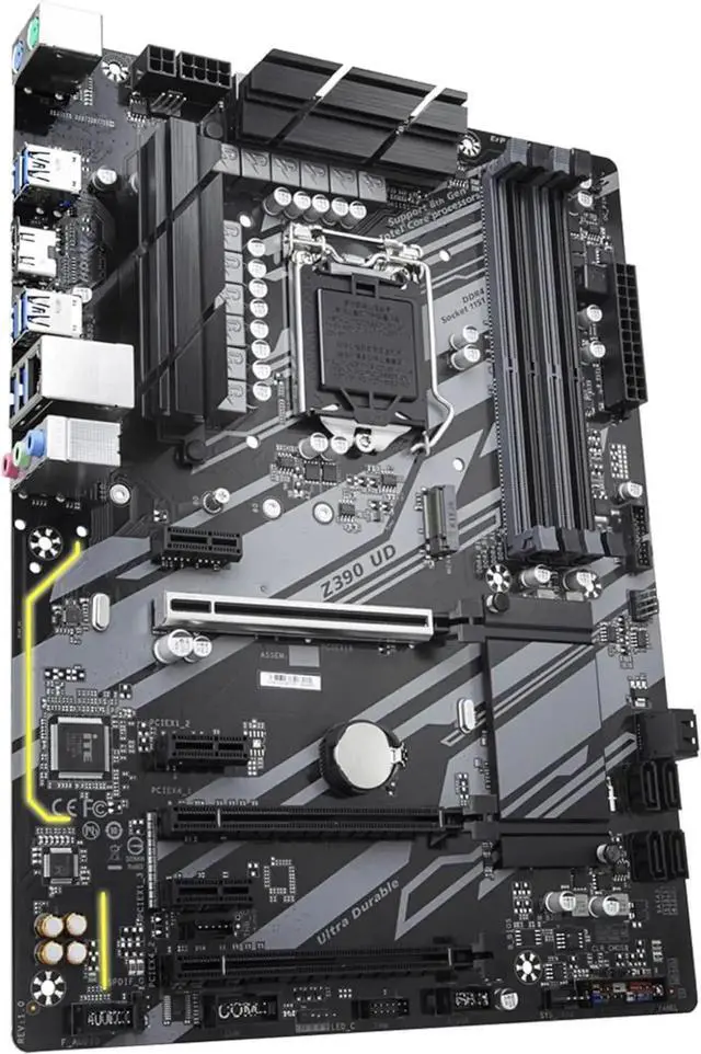 Alt view image 4 of 4 - Fit forGigabyte GA Z390 UD Motherboard LGA 1151 Z390 Desktop Mainboard M.2 Nvme PCI-E X16 Gaming Motherboard
