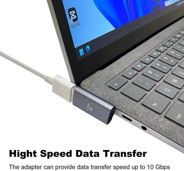 Alt view image 5 of 6 - JAENFONG 90 Degree USB 3.1 Adapter 2 Pack, Left Angle USB A Male to Female Converter Extender for PC, Laptop, USB A Charger, Power Bank and More