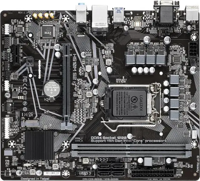 Main image of Motherboard Fit forGigabyte H510M S2 for 10/11th Gen forIntel LGA 1200 with I/O Back Plate Shield