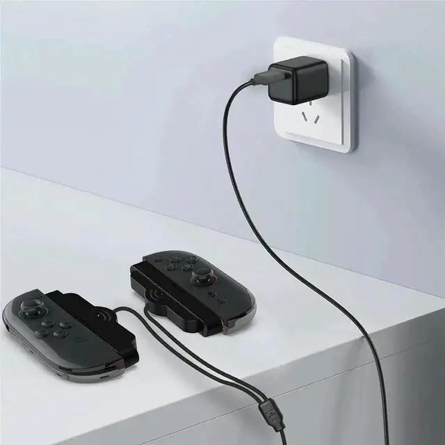 Alt view image 2 of 3 - JAENFONG Charging Cable 2 in 1 Portable Charger Cable for Nintendo Switch2 Joy-Con Controller