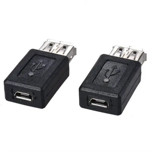 Alt view image 3 of 7 - JAENFONG 3-Pack USB 2.0 A Female to Micro USB Female Adapter Converter Connector Support Data Sync & Charging