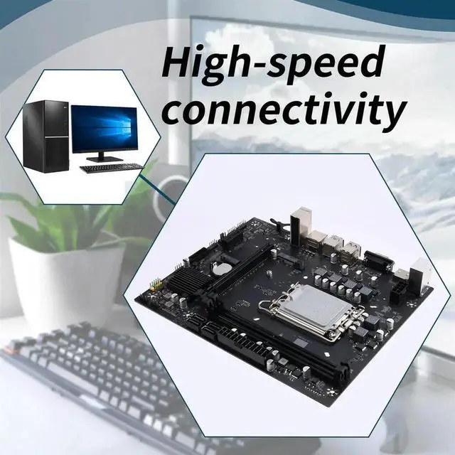 Alt view image 4 of 4 - JAENFONG H610S4 M4 Desktop Computer Motherboard DDR4 Memory LGA1700 CPU I5 12400F/12100 RTL8111G/H 1000mbps LAN