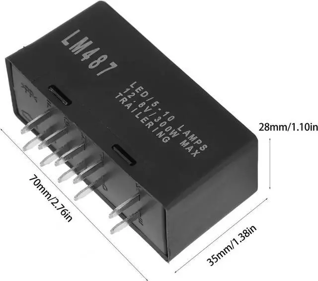 Alt view image 2 of 6 - 10Pin LM487 Hazard Warning Turn Signal LED Flasher Relay 10383321 Replacement for Silverado 1500 1500HD 2500HD 3500 2003-2006