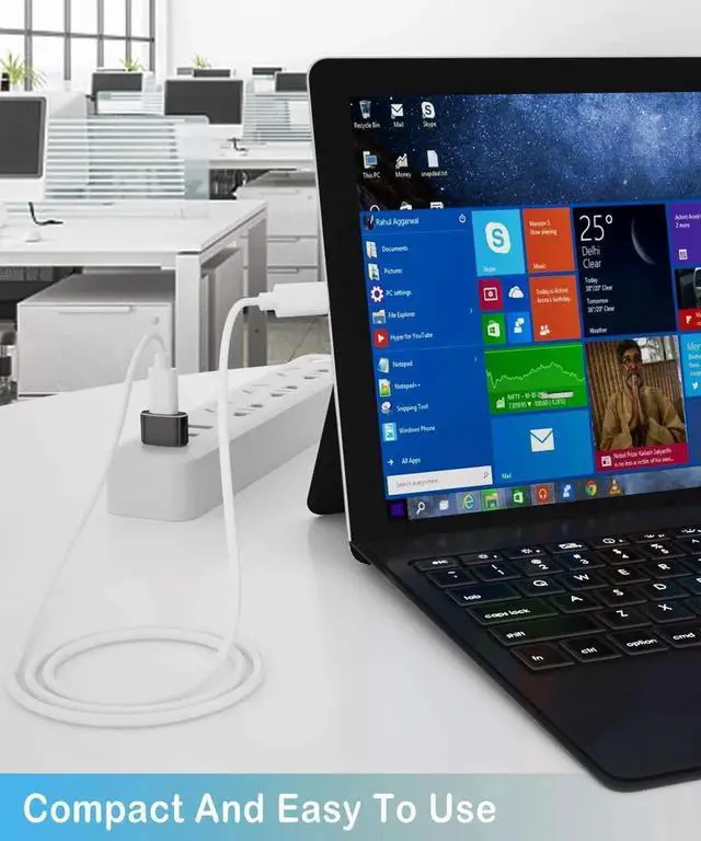 Alt view image 2 of 5 - JAENFONGUSB to USB C Adapter 4 Pack Type C Female to A Male Charger Converter for Apple Watch Ultra iWatch 8 7 iPhone 14 13 12 11 Pro Plus Max Airpods iPad 9 10 Air 5 Mini 6 Samsung Galaxy S23 S22 S21