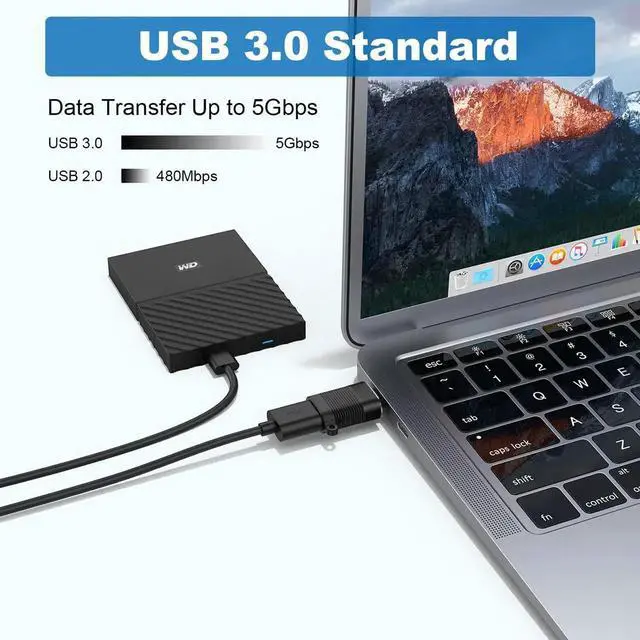 Alt view image 4 of 6 - JAENFONG  USB C Adapter (6 Pack), Micro USB Male to USB C Female, USB 3.0 Male to USB C Female, USB Type-C Male to USB 3.0 Female Converter Connector (Black)