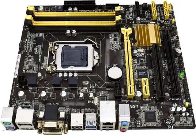 Alt view image 5 of 5 - Pc Motherboard Fit forASUS B85M-E Motherboard Inte B85 LGA 1150 4*DDR3 32GB USB 3.0 Desktop Micro ATX Mainboard