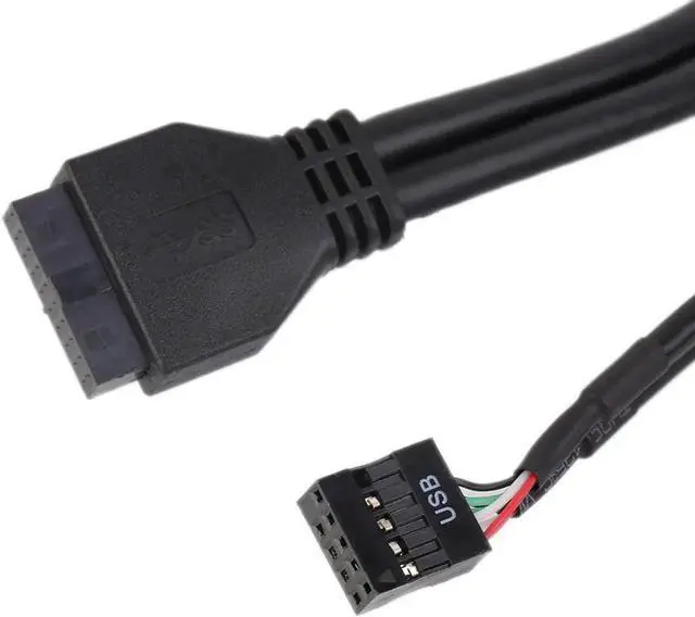 Alt view image 3 of 3 - 2 Ports USB 3.0+ 4 Ports USB 3.0 5.25" Internal CD-ROM Bay Front Panel 6 Ports USB Hub,Motherboard USB 20 pin to 2 x USB 3.0, 10 pin to 4 x USB 2.0 Splitter Adapter Cable w/ 5.25 inch