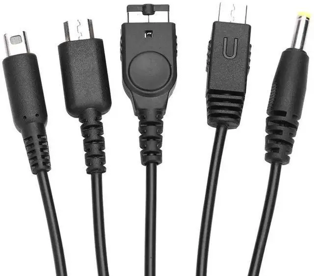 Alt view image 3 of 3 - JAENFONG USB Charger Cable Classic Delicate 1.2m 5 in 1 USB Charging Cable Cord Fit for Nintend 3DS XL NDSLite NDSI LL