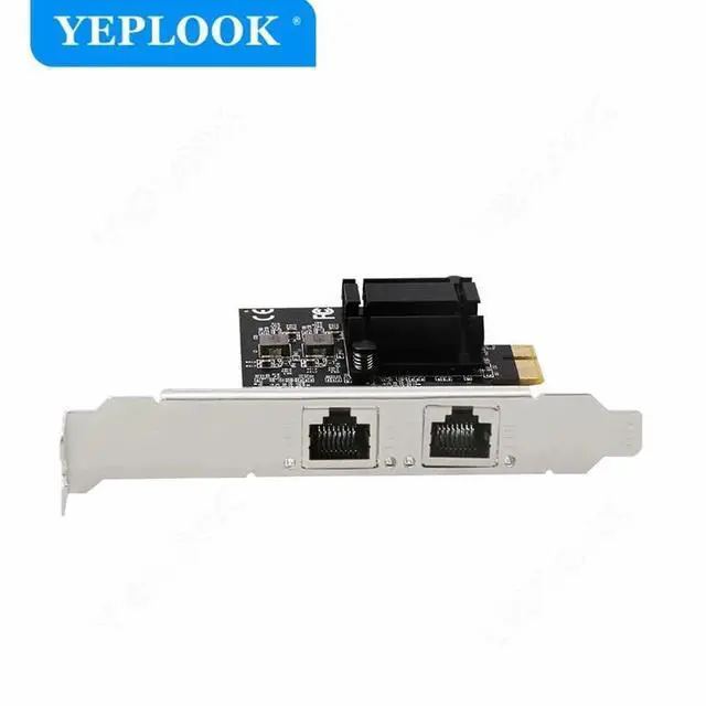 Alt view image 5 of 6 - PCIe 1x 2 Port Electrical Interface 2500Mbps 2.5G Gigabit Ethernet Network Card for Computer Server Dual Chipset RT8125B+ASM1806
