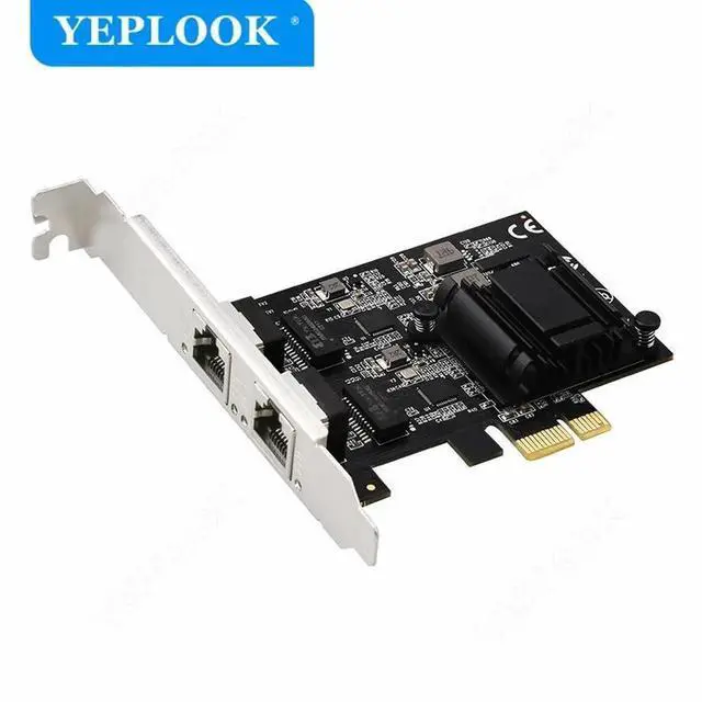 Main image of PCIe 1x 2 Port Electrical Interface 2500Mbps 2.5G Gigabit Ethernet Network Card for Computer Server Dual Chipset RT8125B+ASM1806