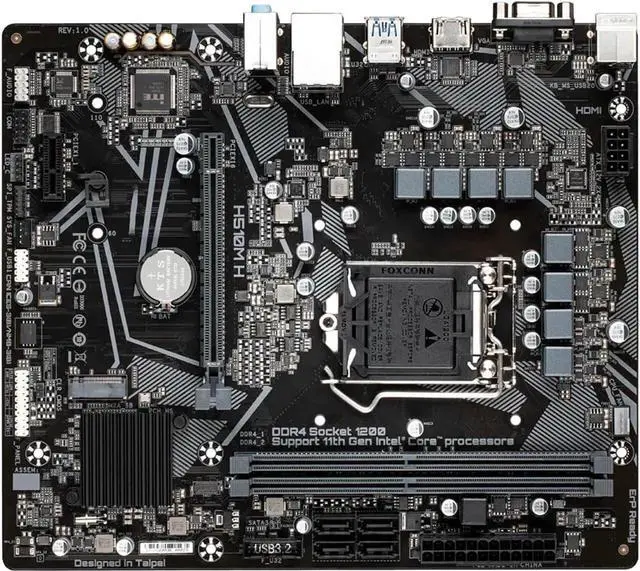 Main image of Pendant Fit forGigabyte LGA 1200 H510M-H H510 Motherboard PCI-E 4.0 2 DDR4 64GB 4 SATA III Micro ATX Motherboard