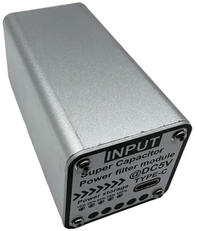 Alt view image 2 of 7 - JAENFONG For Raspberry Pifara Capacitor Filter 5V Type C Input/Output Multifunctional Portable Convenient Power Filter Spare Parts