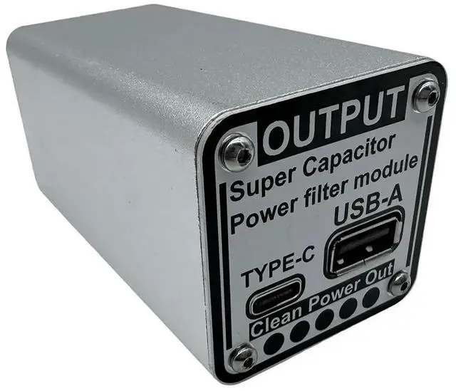 Alt view image 6 of 7 - JAENFONG For Raspberry Pifara Capacitor Filter 5V Type C Input/Output Multifunctional Portable Convenient Power Filter Spare Parts