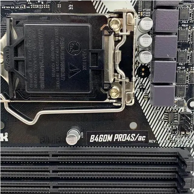 Main image of Motherboard Fit forASROCK B460M PRO4S/AC forIntel B460 Motherboard Micro ATX Support CPU forIntel i3 10100 i5 10400 i7 10900 Socket 1200 DDR4 M.2