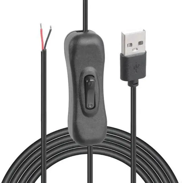Main image of JAENFONG LED Strip USB Connector Cable Extension 2 pin Power Supply Wire on/off Switch Electrical 5V Wire For LED Lighting Fan Speaker