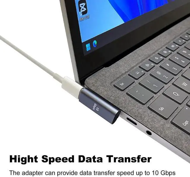 Alt view image 5 of 6 - JAENFONG 90 Degree USB C Female to USB Male Adapter 2 Pack, Left and Right Angle Type C to USB A Charger Converter for iPhone, Apple iWatch Watch, Airpods, iPad Air Mini and More