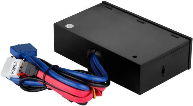 Alt view image 6 of 6 - Multifuntion 5.25 inch Media Dashboard Card Reader USB 2.0 USB 3.0 20 pin e-SATA SATA Front Panel