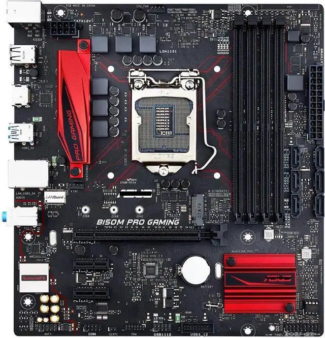 Alt view image 3 of 3 - Motherboard Fit forASUS B150M PRO Gaming forIntel LGA 1151 with I/O Back Plate Shield