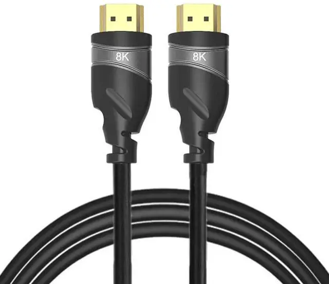 Alt view image 3 of 4 - JAENFONG HDMI 2.1 Ultra-HD UHD 8K 60hz Cable 48Gbs with Audio & Ethernet HDMI Cord 2M