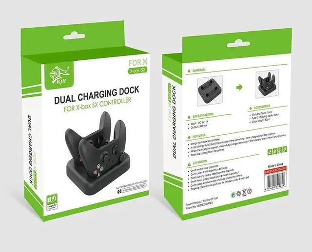 Alt view image 4 of 4 - JAENFONG Dual USB Type C Charger Accessories Game Entertainment for Xbox Series X Controller Charging Dock Station Stand