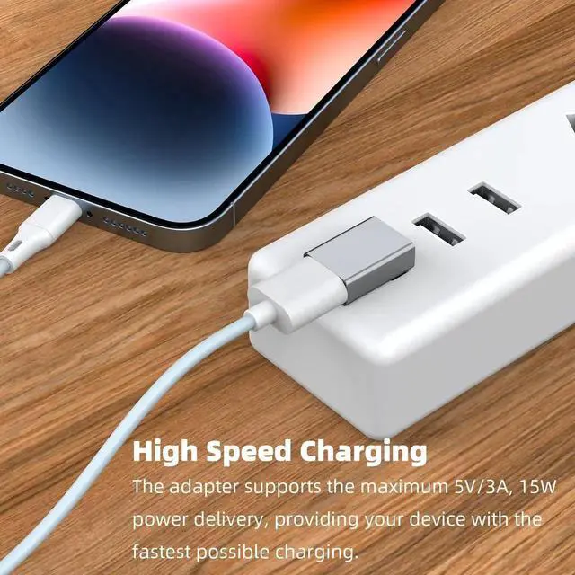 Alt view image 3 of 7 - JAENFONG 90 Degree USB 3.0 Adapter 4 Pack, Up and Down Angle, Left and Right Angle USB A Male to Female Converter Extender for PC, Laptop, USB A Charger, Power Bank and More (Grey)