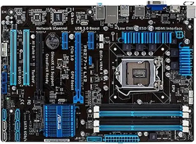 Main image of Motherboard Fit forASUS P8Z77-V LX2 Desktop Motherboard Z77 Socket LGA 1155 i3 i5 i7 DDR3 32G SATA3 USB3.0 ATX
