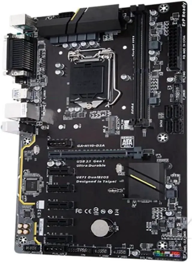 Alt view image 4 of 4 - Fit forGigabyte H110-D3A Desktop GA-H110-D3A Motherboard H110M H110 Socket LGA 1151 DDR4 Computer Motherboards