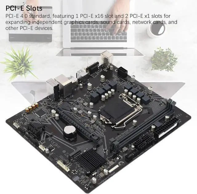 Alt view image 4 of 6 - H510M S 2 Motherboard, LGA 1200 for 11th / 10th Gen Core CPUs, 64GB DDR4, PCI E 4.0, M.2 Interface, VGA Output, 1GbE LAN, 7.1 Audio, M ATX