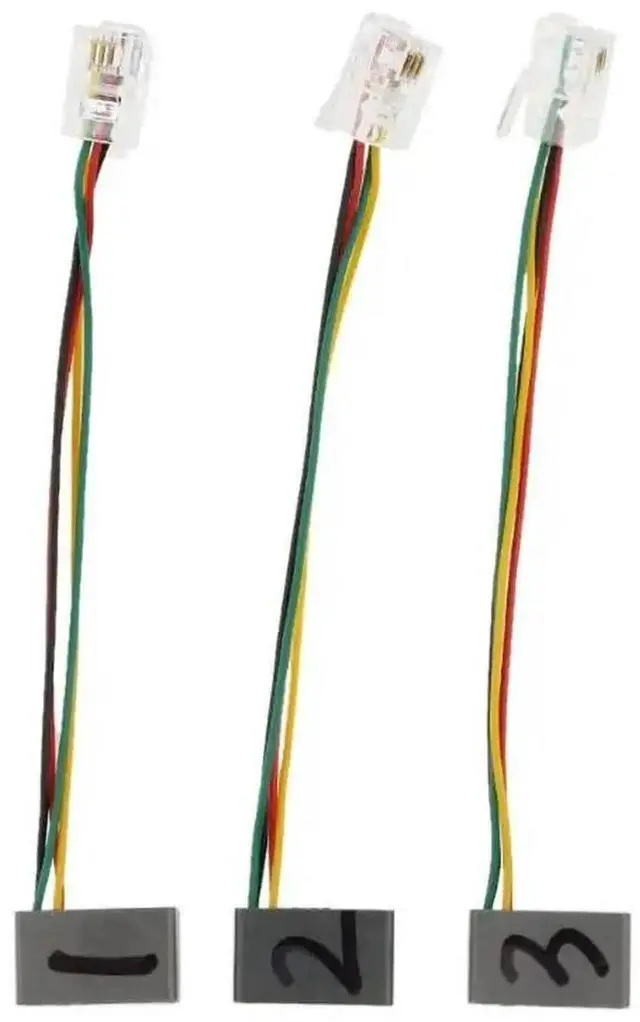 Alt view image 3 of 4 - JAENFONG RJ9 4P4C Male to 3.5mm Female Adapter cable with 3.5mm Headset jack to RJ9 Desk Phones Jack Wire for Avaya/