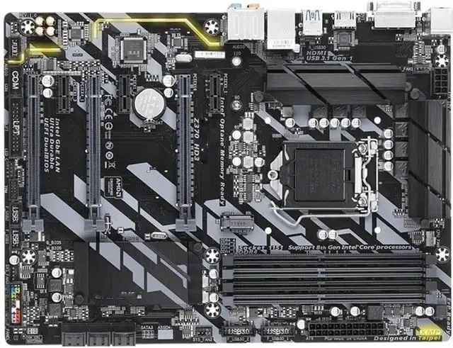 Main image of Computer Motherboards Fit forGigabyte GA-Z370 HD3 Z370 HD3 Motherboard LGA1151 DDR4 Z370 Support I3 8100 I5 8500 I7 8700K