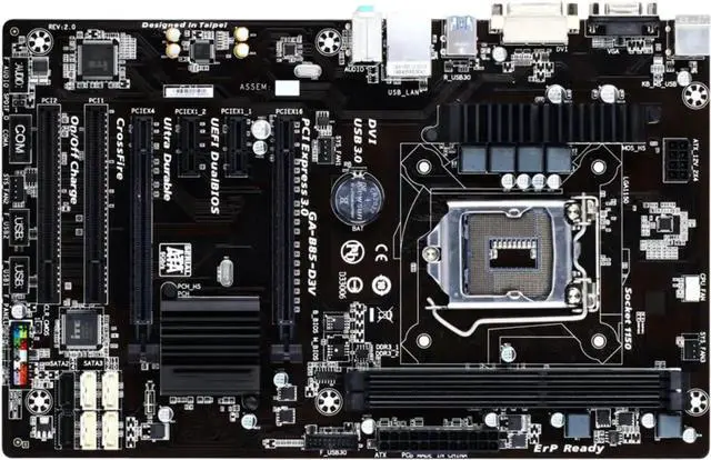 Main image of Motherboard Fit forGigabyte GA-B85-HD3 for 4th Gen forIntel LGA 1150 with I/O Back Plate Shield