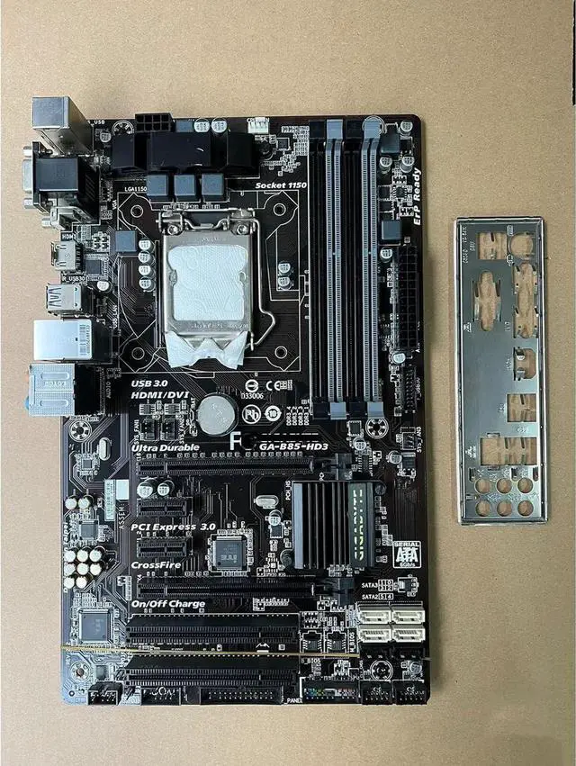 Alt view image 2 of 5 - Motherboard Fit forGigabyte GA-B85-HD3 for 4th Gen forIntel LGA 1150 with I/O Back Plate Shield