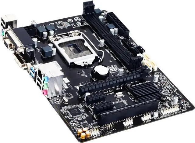 Alt view image 2 of 6 - Motherboard Fit forGigabyte GA-B85M-D3V-A for 4th Gen forIntel LGA 1150 with I/O Back Plate Shield - Industrial PackagedNon-Original Packaging