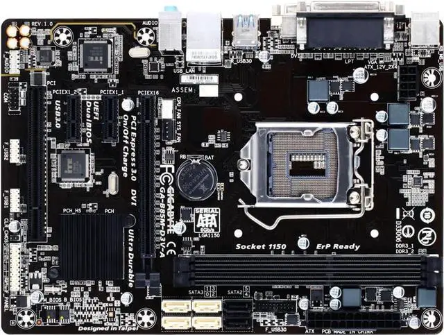 Alt view image 5 of 6 - Motherboard Fit forGigabyte GA-B85M-D3V-A for 4th Gen forIntel LGA 1150 with I/O Back Plate Shield - Industrial PackagedNon-Original Packaging
