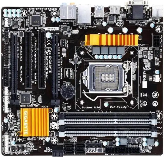Main image of Motherboard Fit forGigabyte GA-H97M-D3H Original Motherboard H97M-D3H H97 Slot LGA 1150 DDR3 USB3.0 SATA3.0