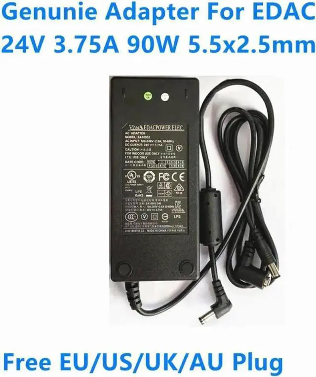Main image of For EDAC EA10952 90W 24V 3.75A EA10952E EA10953 EXA0904YJ Power Supply AC Adapter ENERTRONIX Laptop Charger EA11013C-240