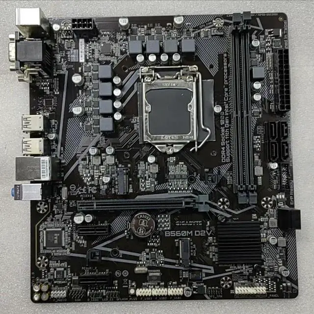 Alt view image 4 of 5 - Motherboard Fit forGigabyte B560M D2V for 10/11th Gen forIntel LGA 1200 with I/O Back Plate Shield