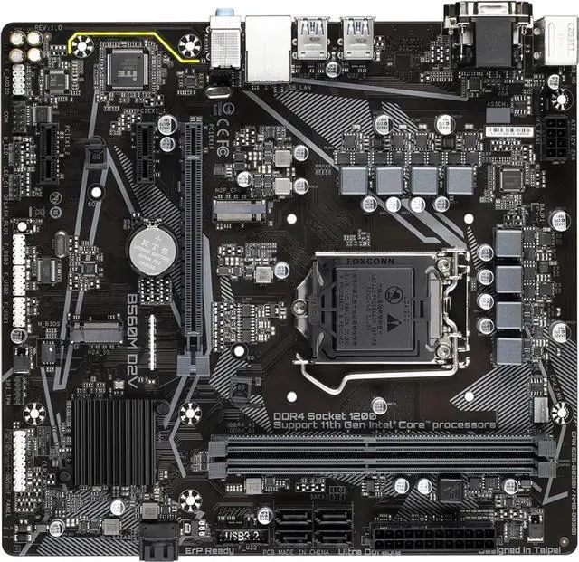 Main image of Motherboard Fit forGigabyte B560M D2V for 10/11th Gen forIntel LGA 1200 with I/O Back Plate Shield