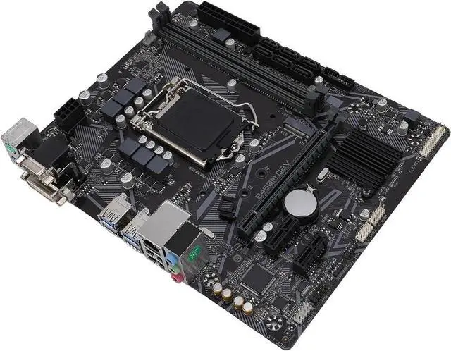 Alt view image 4 of 6 - B460M D2V Motherboard, for LGA 1200 10th Generation Core Pentium Celeron, M ATX Mainboard with 64GB DDR4, 6 III, 1 M.2 Slot