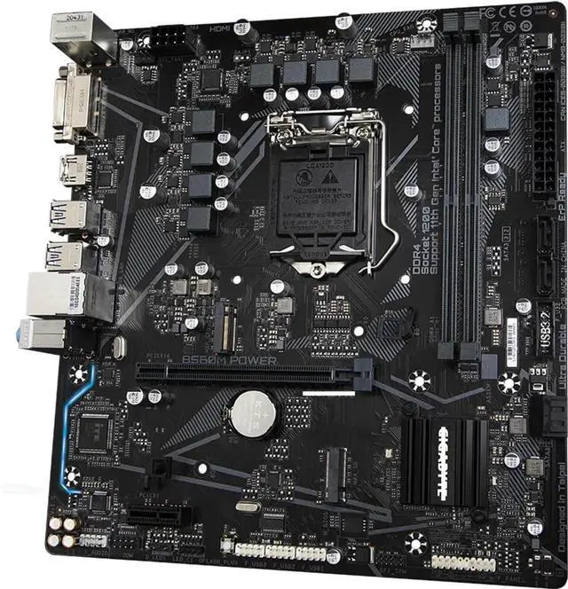 Alt view image 3 of 4 - Motherboard Fit forGigabyte B560M Power for 10/11th Gen forIntel LGA 1200 with I/O Back Plate Shield