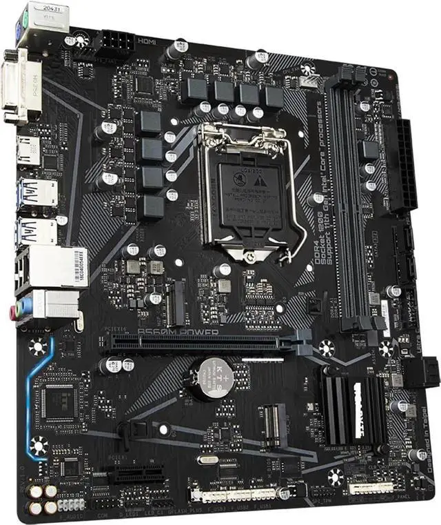 Alt view image 2 of 4 - Motherboard Fit forGigabyte B560M Power for 10/11th Gen forIntel LGA 1200 with I/O Back Plate Shield