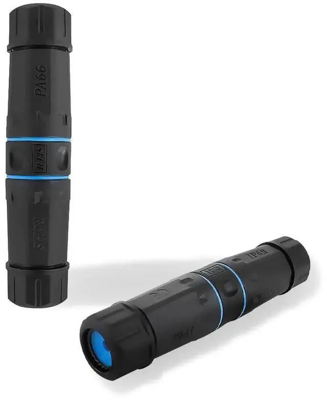 Main image of IP68 Waterproof RJ45 Coupler, Shielded Pure Copper Waterproof Ethernet Coupler, IP68 Waterproof Ethernet Outdoor LAN Cable Connector for Cat5, Cat5e/Cat6/Cat7/Cat8 Ethernet Cable (Black 2 Pack Female)