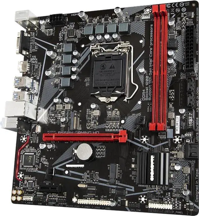 Alt view image 3 of 3 - Motherboard Fit forGigabyte B560M Gaming HD for 11/10th Gen forIntel LGA 1200 with I/O Back Plate Shield - Industrial PackagedNon-Original Packaging