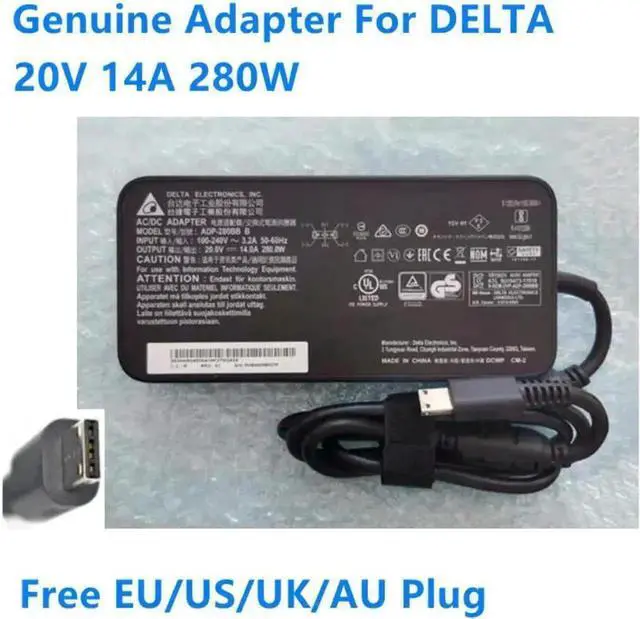 Main image of 20V 14A 280W DELTA ADP-280BB B AC Power Adapter For MSI GE66 GE76 GP76 Chicony A18-280P1A Laptop Power Supply Charger
