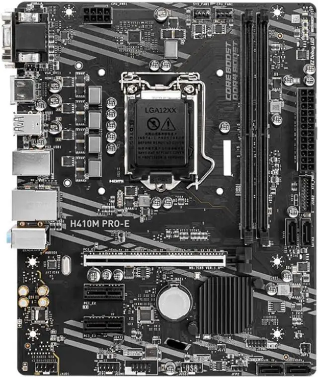 Main image of Motherboard Fit forMSI H410M PRO-E forIntel H410 LGA 1200 with I/O Back Plate Shield