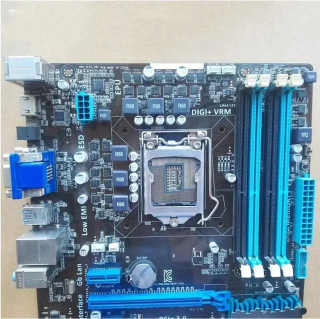 Alt view image 4 of 4 - Pc Motherboard Motherboard Fit forASUS Motherboard P8Z77-V LX LGA 1155 DDR3 I3 I5 22/32nm CPU USB3.0 32GB SATA3 VGA HDMI Z77 Desktop Motherboard
